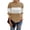 Khaki, variant on Lilgiuy Women's Long Sleeves Round Neck Color Matching Loose Tops Blouse Knitted Sweater,Khaki,8 2022 Fall Winter