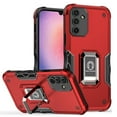 thumbnail image 2 of Designed for Samsung Galaxy S21+ Plus Hybrid Cases with Magnetic Ring Holder Stand Kickstand Heavy Duty Rugged Drop Shockproof Phone Case Cover [Red], 2 of 7