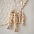 thumbnail image 4 of Paquete de 8 Adornos Antiguos de Decoración de Escultura de de Madera Tallada una Mano con Red de Pesca, Decoración Colgante de Arte de Pared con Tema de Playa, 4 of 7