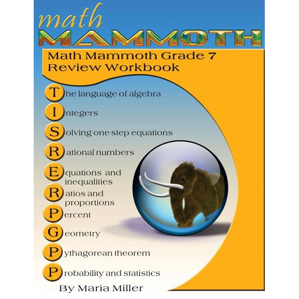 Math Mammoth Grade 7 Review Workbook (Paperback)