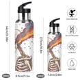 thumbnail image 2 of Yayeee 20oz Insulated Water Bottle Double Wall Stainless Steel with Flip Straw Lid, Colorful Skeleton, 2 of 7