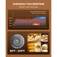 thumbnail image 3 of KFFKFF 5-Tier Commercial Food Warmer Display, 1200W Food Display Warmer with LED Light, Adjustable Shelf & Stainless Steel Frame, 86℉~230℉ Steam Heating, 120L, 3 of 9