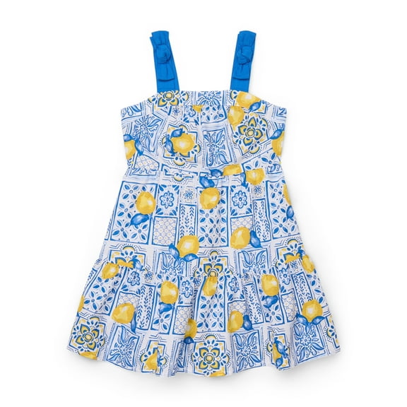 Zac Kids by Zac Posen Girls' Sleeveless Print Dress with Bow Straps, Sizes 4-18