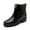 Black, variant on Ladies Rain Boots Rain Shoes Spring Summer Comfortable Low Heel Footwear All Occasions Womens Rubber Boots Blue 39
