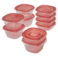 thumbnail image 3 of Rubbermaid Ensemble de 10 Contenants de Rangement pour Aliments à Emporter, Rouge, 3 of 6