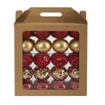 thumbnail image 5 of Nearly Natural Assorted Colors Glass Christmas Ball Ornaments, 40 Count (3.00"), 5 of 5