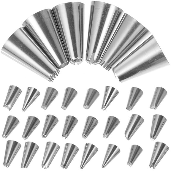 50 Pcs Cake Decorating Tools Decorate Donuts Cake Icing Bags Decorating Couplers Reusable Pastry Bags Piping Nozzles