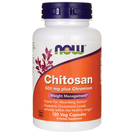 NOW Foods - Chitosan with Chromium 500 mg. - 120 Vegetable Capsule(s)