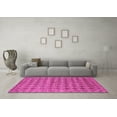 thumbnail image 3 of Ahgly Company Indoor Round Abstract Pink Contemporary Area Rugs, 3' Round, 3 of 4