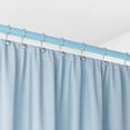thumbnail image 3 of Skywin Shower Rod Cover - 2 Pack Sky Blue Protective Shower Rod Covers Plastic Existing Curtain Rod - Easy to Install Shower Curtain Rod Cover Makes Curtains Easily Glide, 59 inches (Sky Blue 2-Pack), 3 of 9