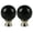 Black, variant on Urbanest Ceramic Ball Lamp Finial, 2" Tall, Light Pink, Single