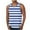 01 Blue, variant on Awdenio Mens Tank Top Casual Loose Waistcoat Stripe Printing Sport Round-Neck Tank Ideal Summer Outdoor Clothing,Size S-4XL