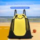 thumbnail image 5 of Bolsos De Hombro Para Balones De Fútbol Bolsa de baloncesto de malla con cordón extraíble para equipo de entrenamiento (amarillo), 5 of 6