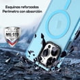 thumbnail image 3 of Funda TEKKU Matte Color para iPhone 15 Trans Azul compatible con MagSafe, 3 of 5