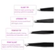 thumbnail image 4 of Juego de pinzas para cejas de acero inoxidable con herramientas de precisión para cejas perfectas, eliminación de pelos encarnados, astillas y puntos negros, 4 of 6