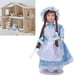 thumbnail image 1 of Figuras De Niña De Casa De Muñecas, Hermosa Muñeca De Casa De Muñecas De Cerámica En Azul Con Capucha Y Trenzas Interesante Multiusos Extraíble Con Soporte Para Casa De, 1 of 7