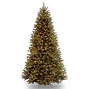 National Tree Company Pre-Lit Artificial Full Christmas Tree, Green, North Valley Spruce, White Lights, Includes Stand, 9 Feet
