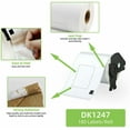 thumbnail image 2 of GREENCYCLE (10 Roll,180 Labels/Roll) Compatible for Brother DK-1247 DK1247 4.07'' x 6.4'' (103mm x 164 mm) Die-cut Large Shipping Address Mailing White Paper Labels for QL-1050 QL Label Printer, 2 of 7