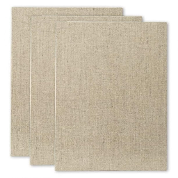 Paneles de lona imprimada Senso Linen, 7,5 x 10 cm, paquete de 3