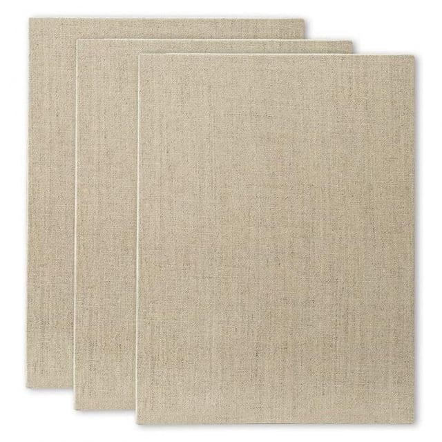 Paneles de lona imprimada Senso Linen, 7,5 x 10 cm, paquete de 3