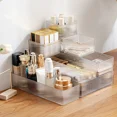 thumbnail image 4 of Drawer Transparent Visual Jewelry Accessories Storage Box Plastic Household Items Cosmetics Organizing Box Clear L, 4 of 6