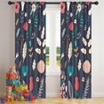 thumbnail image 5 of Blackout Kids Curtains,Pioneer Flower Floral Print Pattern Childrens Insulated Curtains Set Of 2,Bedroom Essentials,Toddler Room Decor 42"x84", 5 of 5