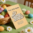 thumbnail image 4 of CaiYueKe Easter Bunny Greeting Card with Envelope, Cute Rabbit Pocket Card Gift for Holiday Celebration, Spring Party Favors, Classroom Exchange, Festive Greetings, 4 of 7