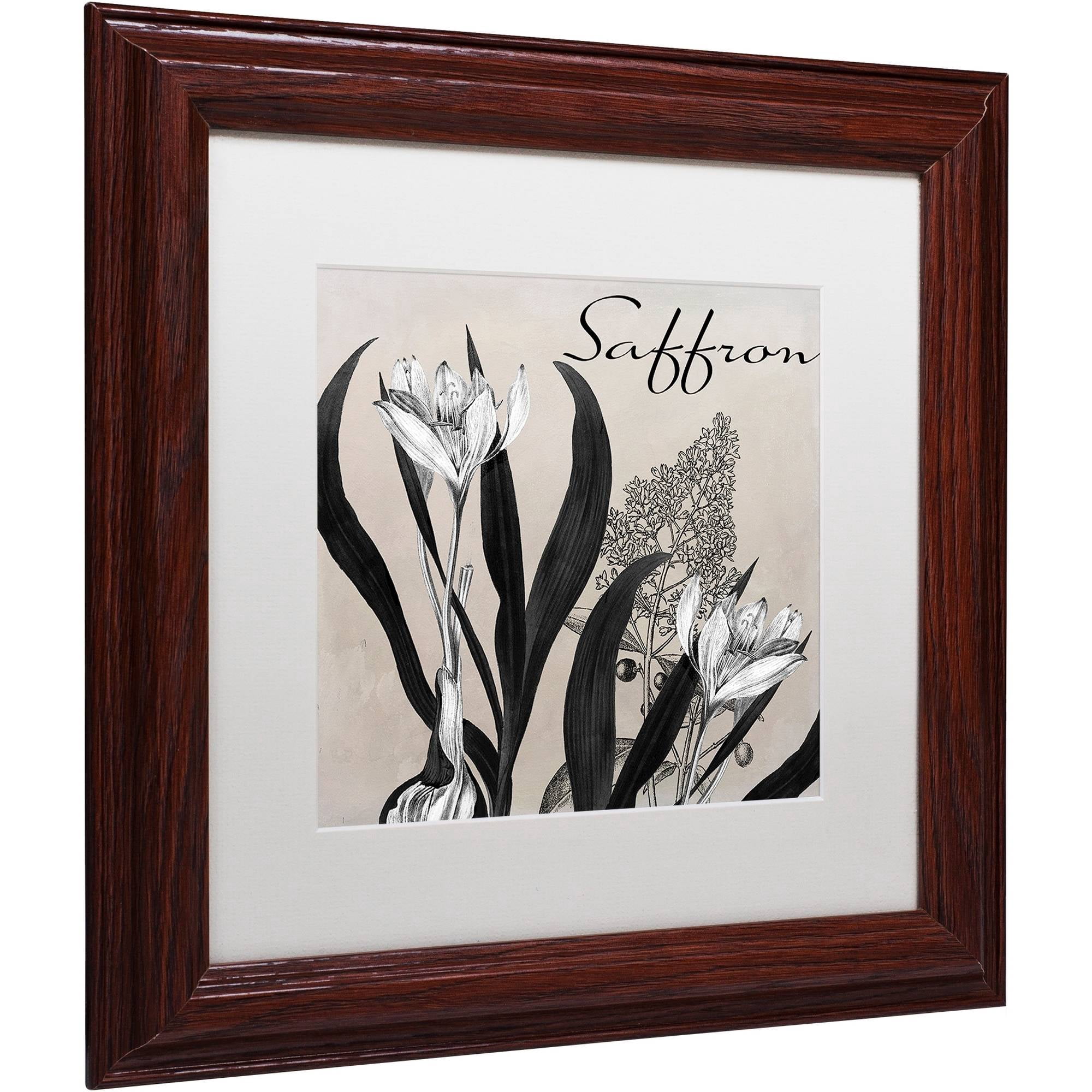 Trademark Fine Art "Flowering Herbs I" Canvas Art by Color Bakery White Matte, Wood Frame