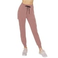 thumbnail image 2 of ALWAYS Women's Super Soft Casual Cargo Jogger Pants Mauve M, 2 of 6