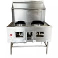 thumbnail image 3 of 48 in. Two Chamber Wok Range with 13''+16'' Rings, Backsplash, Faucet, Natural Gas, NSF, 3 of 11