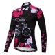 thumbnail image 3 of 2019 Maillot de ciclismo de manga larga para mujer, maillot de ciclismo de carretera, MTB, camisetas de bicicleta de montaña, maillot de carreras, blusa con calaveras, color blanco, 3 of 5