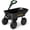 Black, variant on SPECSTAR 4 Cu.ft. 660lbs. Poly Garden Cart Dump Wagon, with 2-in-1 Convertible Handle, 10" All Terrain Wheels,Quick Release System,Heavy Duty Utility Trailer Dump Cart for Yard,Landscaping,Warehouses