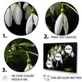 thumbnail image 3 of Designart "A Minimalist Still Life Featuring Snowdrops" Snowdrops Floater Framed Canvas Prints, 3 of 5