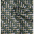 thumbnail image 1 of Soimoi Georgette Viscose Fabric Argyle Check Printed Fabric 1 Yard 42 Inch Wide, 1 of 5