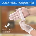 thumbnail image 3 of Schneider Clear Vinyl Exam Gloves, 4-mil, Large 50-ct Box, Latex-Free, Disposable Gloves, Medical Gloves, Cleaning Gloves, Food Prep Gloves, Food Safe Rubber Gloves, Powder-Free, Non-Sterile, 3 of 6