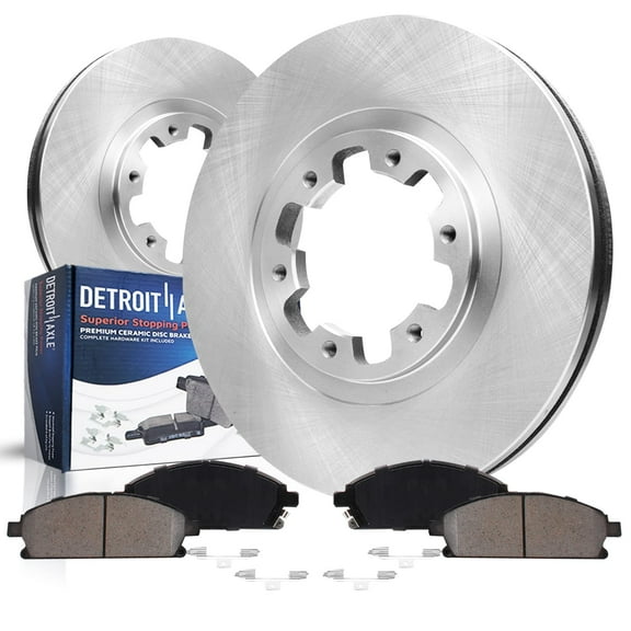 Detroit Axle - Front Brake Kit for Chevrolet Colorado GMC Canyon Isuzu I-280 I-290 I-350 I-370 Replacement Disc Brake Rotors and Ceramic Brake Pads: 11.02'' Rotors