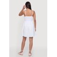 thumbnail image 3 of Women's Smocked Tie Front Sleeveless Mini Dress, 3 of 3