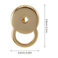 thumbnail image 4 of Miangastore 4 Pcs Boucles d'Oreilles Design Simple Dos Boucles d'Oreilles Accessoires Diy, 4 of 8