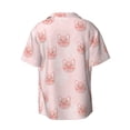 thumbnail image 5 of Salouo Cute Pig Face Pattern Cuban Collar Shirts for Men Button-Down Shirt Men's Short Sleeve Shirts Hawaiian Shirts Casual Shirts -Small, 5 of 6