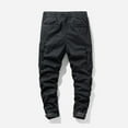 thumbnail image 4 of Lorytime Work Cargo Pants for Men Cotton Drawstring Elastic Waist Joggers Long Training Pants with Multi Pockets Outfits, 4 of 9