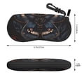 thumbnail image 2 of KLL Midnight Butterfly Floral Dream Print Eyeglass Case for Men & Women's Classy Travel Eyewear Holder Case Zipper Eyeglasses Case With Hook, 2 of 6