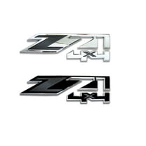 GMC SIERRA Black Z71 4X4 Fender Emblem Overlay Decals 2014-2018 Set of 2 GM Licensed