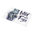 thumbnail image 3 of MKHERT Snow leopard Doormat Non-slip Bath Mat Floor Mat 30x18 inch, 3 of 3