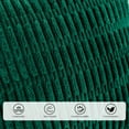 thumbnail image 4 of Christmas Throw Pillow Covers 18x18 Inch, Set of 2, Corduroy Soft Striped Farmhouse Boho Pillow Cover, Modern Decorative Cushion Pillow Case for Couch Sofa Bedroom Living Room(Green), 4 of 7