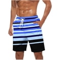 thumbnail image 3 of Horkkom Swim Trunks Men Summer Hawaiian Beach Board Bathing Suit Vacation Casual Surfing Swim Shorts with Pockets Elastic Waist Drawstring XXXL, 3 of 6