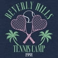thumbnail image 2 of Junior's Lost Gods Beverly Hills Tennis Camp  Sweatshirt Blue Heather 2X Large, 2 of 4