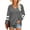 Gray, variant on SWQZVT Long Sleeve Shirts for Women Fall Tops Color Block T Shirts Round Neck Striped Printed Tops for Women Pullover Shirts Casual Fashion Leopard Grayblack Tee Size XL