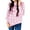 Pink, variant on Love Heart Printed Women Long Sleeve Shirt Autumn Tops