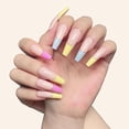 thumbnail image 3 of Uñas postizas HUOGUO con forma de ataúd largo con forma de bailarina, 3 of 4