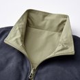 thumbnail image 5 of Gfyviroh Mens Fleece Lined Vests Multi Pockets Waterproof Sleeveless Jackets Turn-down Collar Zip Up Vest Coats, 5 of 9